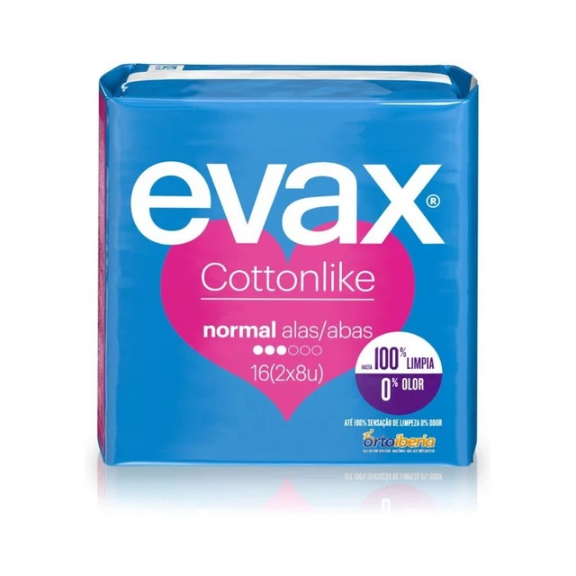 Compresses Normales avec Ailes Evax [16 uds]
