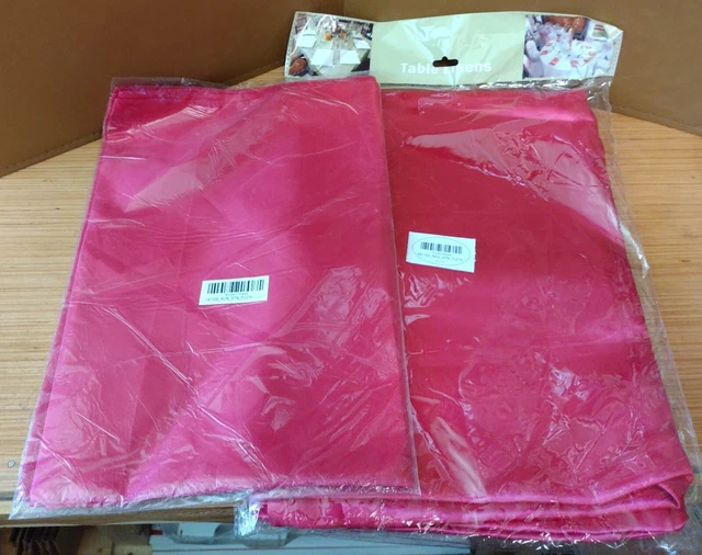 Lino de mesa de 14""x108"" y 60""x102"" - rosa