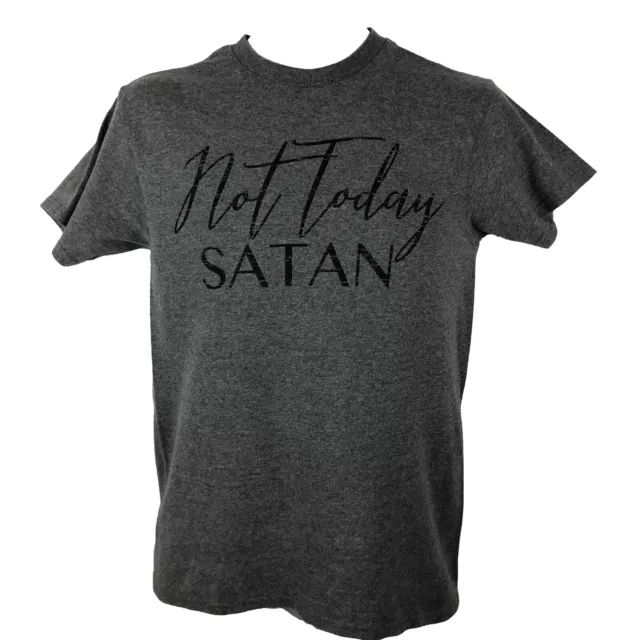 Not Today Satan Tee T Shirt / Men’s Size S / Small / Gray / Delta Brand