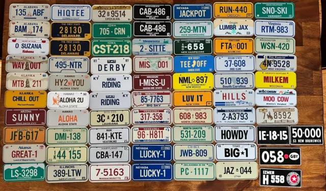 Collectible Cereal Box Mini License Plates