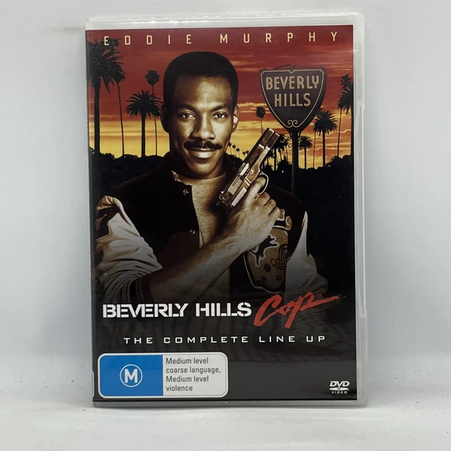 Beverly Hills Cop 1 2 3 Eddie Murphy DVD Movie Film VGC Free Post R4 PAL