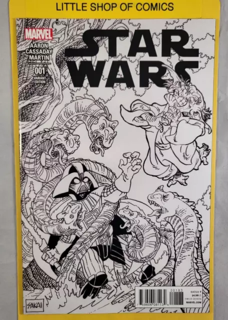 Star Wars #1 Stan Sakai Sketch Comic Corner/Beach Ball Store Variant 2015 VFNM