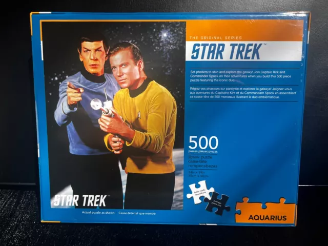 Star Trek Puzzle Spock & Kirk 500 piece (Aquarius - Brand New Jigsaw Sealed)