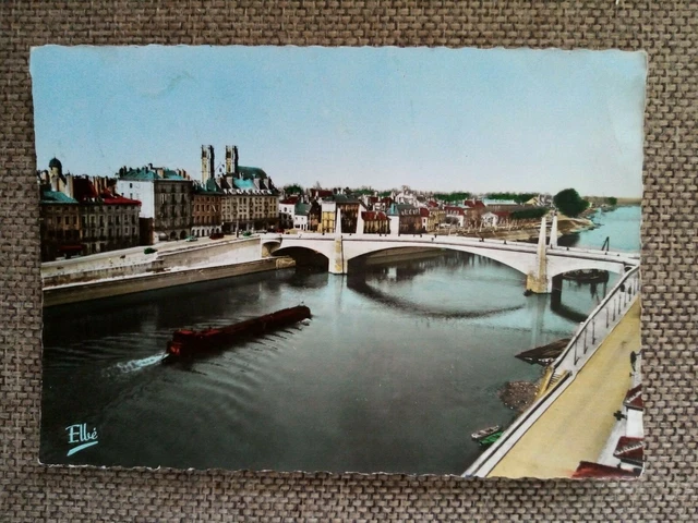 Cpsm Cpm Chalon Sur Saône Le New Bridge Saint Laurent