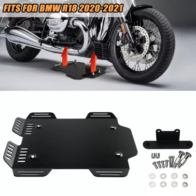 Black CNC Skid Plate Engine Guard Protector Cover for BMW R18 R1800 2020-2021 MU