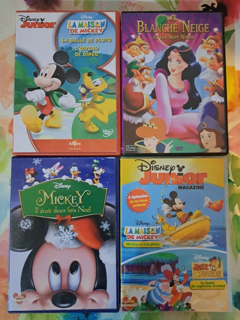 lot 4 DVD disney + dessins animés