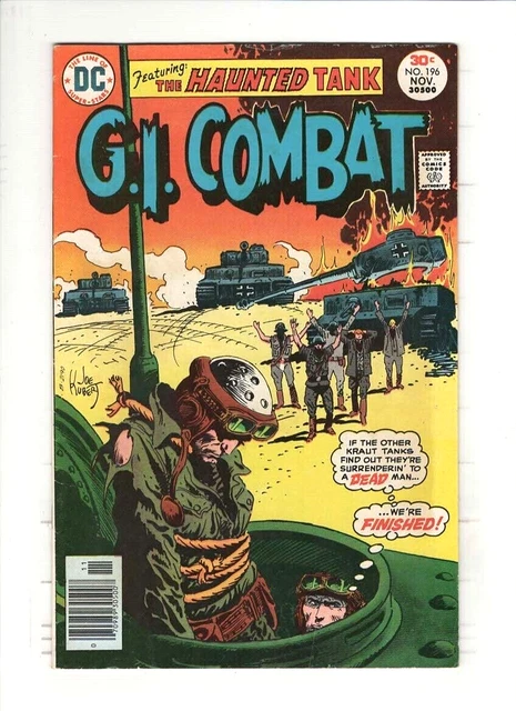 G.I. COMBAT #196 VF/NM, Haunted Tank, Joe Kubert cvr, Sam Glanzman art, DC 1976