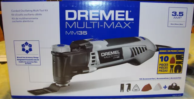 DREMEL MULTI-MAX MM35 Corded Oscillating Multi Tool Kit 3.5 Amp NEW SEALED