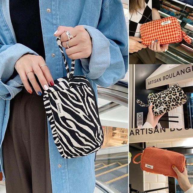 Portefeuille Sacs Pochette à fermeture éclair Sac de maquillage Sac cosmétique
