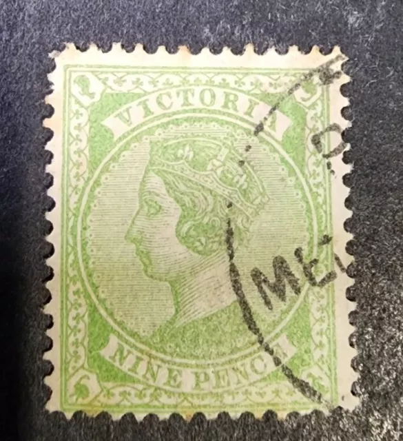 Victoria  1873-96    9d  Green Used  G3