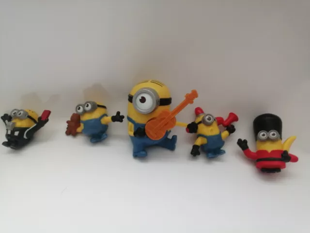 Minions Cattivissimo Me 5 Minifigure Assortite a cinque. Giocattoli. Topper per torte arbitro