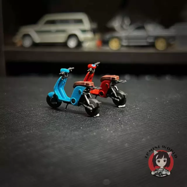 1/64 Scale Electric Bicycle Painted Mini Figures Ornaments Miniature Scene Props