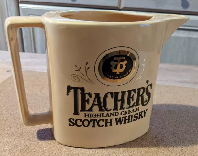 Vintage TEACHERS HIGHLAND CREAM SCOTCH WHISKY Water Jug Wade