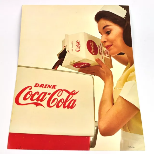 Schönes Coca Cola Coke One Gallon Syrup Container Werbe Material USA 1963