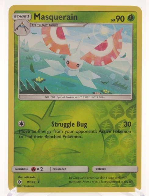 MASQUERAIN 8/149 - Reverse Holo selten - Sonne & Mond Basis-Set ...