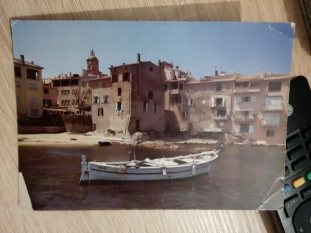 Cpsm Cpm Postcard Var Saint Tropez Ponche Fishing Boat