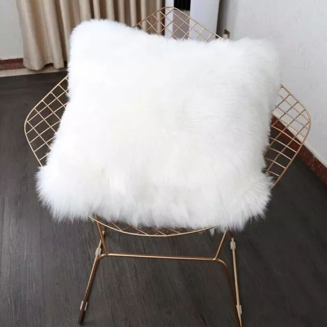 Fluffy Faux Fur Soft Plush Pillow Case Cushion Cover Xmas Home Room Sofa Decor