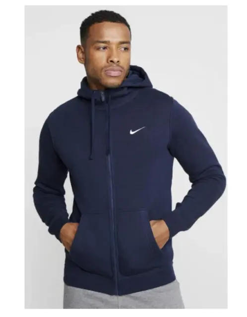 New Nike Men's Fleece Full Zip Hoodie