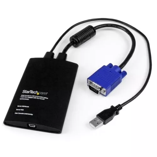 StarTech NOTECONS02 KVM Console to Laptop USB 2.0 Portable Crash Cart Adapter