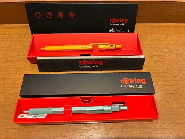 Rotring 600 Retractable Ballpoint Pen or 0.5mm, 0.7mm Mechanical Pencil, Red Green Blue Limited