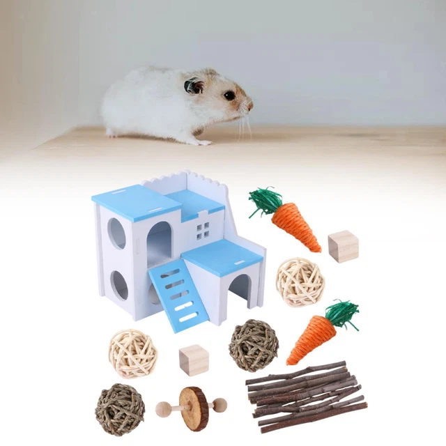 Hamster-Kauspielzeug, Holzzweige, Kleines Haustier-Molar-Spielzeug Für