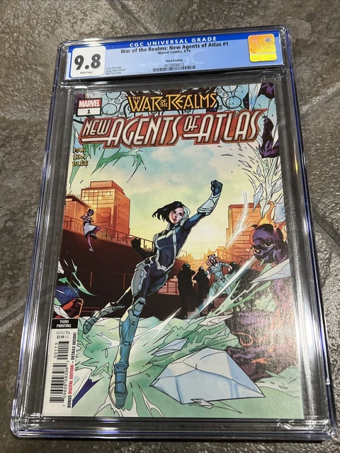 War of the Realms New Agents of Atlas 1 CGC 9.8 Lim Variant 3rd Printing  2019