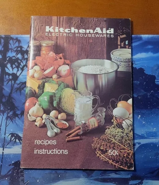 Vtg Kitchen Aid Mixers and Attachments Recipes and Instructions K45SS KSM90  K5SS KSM5 Manual Book Cookbook 