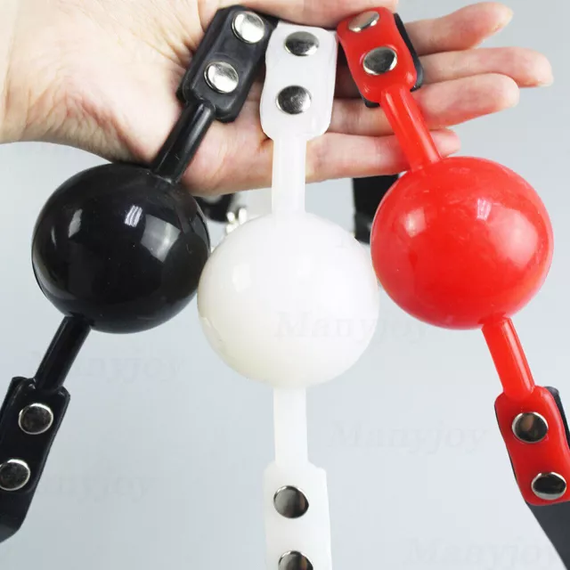 Pu Leder Silikon Gag Ball Abschließbar * Mundknebel* Bondage Fetisch Gag BDSM