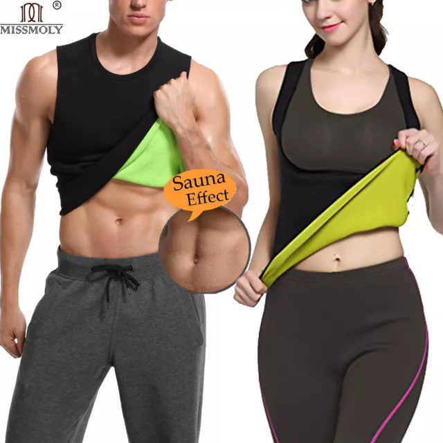 Sweat Sauna Vest Men Women Hot Thermal Body Slimming Tank Top Corset Fat Burner