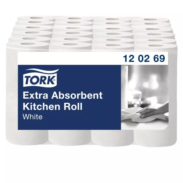 Kitchen Roll 2-Ply Cleaning Hand Wipes Paper Towel Rolls Strong Absorbent Tissue