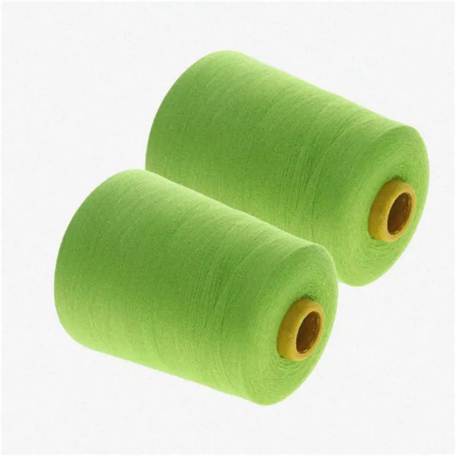 GlowStitch - 2Pcs Polyester Sewing Thread: 402 Serger Machine Thread, 8000 Yards