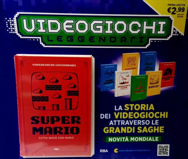 RBA COLLANA LIBRI VIDEOGIOCHI LEGGENDARI Numero 1 Super Mario Nintendo  Retrogame EUR 5,99 - PicClick IT