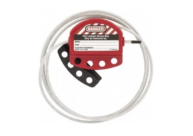 Master Lock 6' Cable Length, 4 Lockout Points, Cable Lockout
