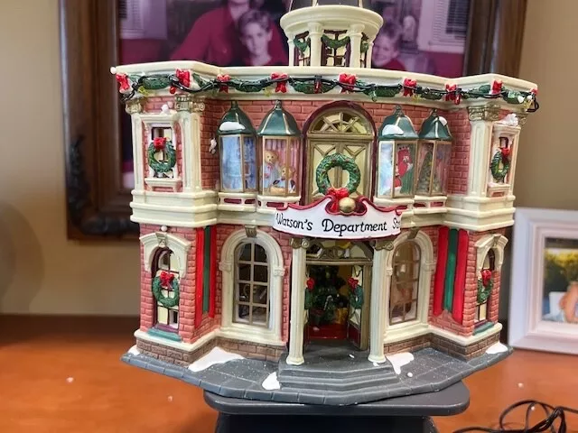 Heartland Village Valley Lighted Porcelain House Watson's Department Store