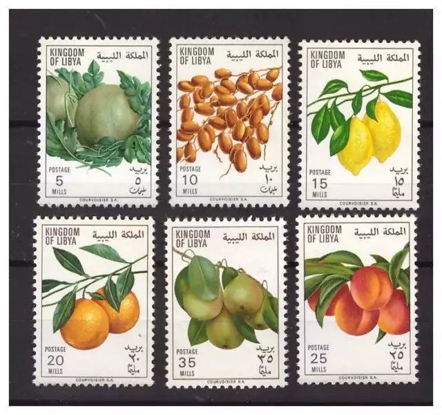 Libia Regno  1969 - Frutta    Serie **  Mnh