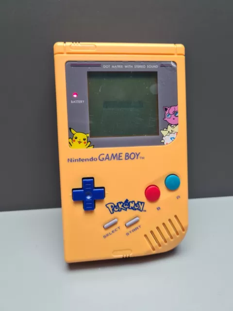 Gameboy Classic Mit Pokemon Ersatzgeäuse Handheld Nintendo Dmg 01 Pal Gb - Good