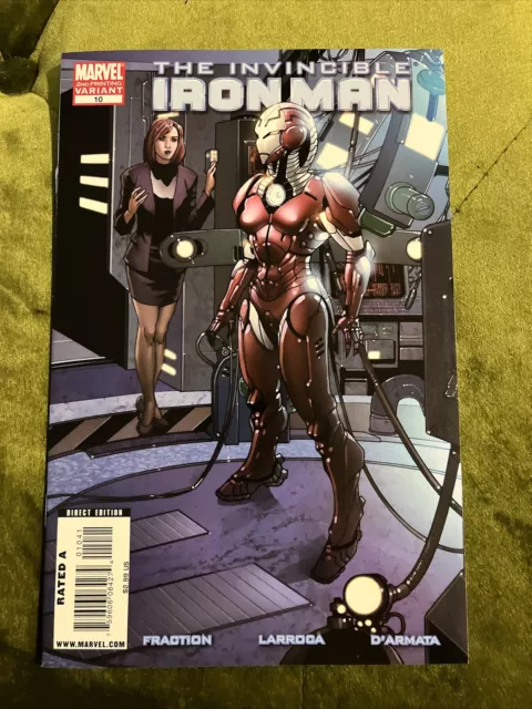 “The Invincible Iron Man” #10 (2008 Marvel) 2nd Print Variant 1st Rescue Cameo