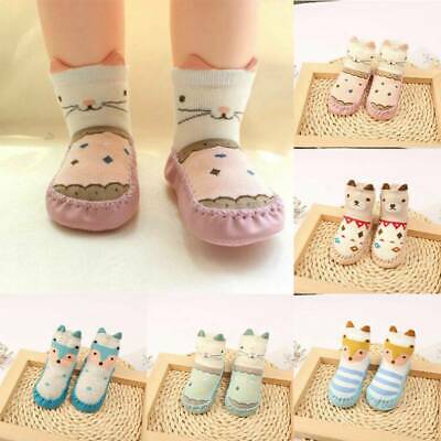 Kids Crib Shoes Girl Boy Floor Socks Toddler Anti-slip Warm Slippers Infant Baby