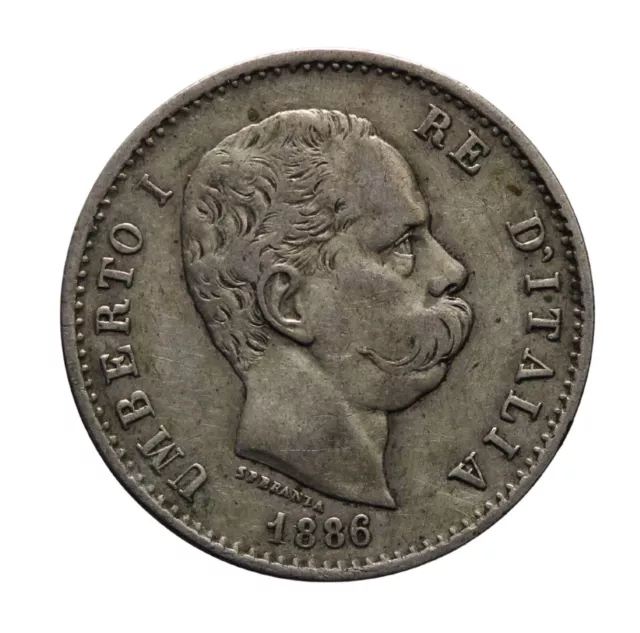 DN - Regno d'Italia - 1 lira 1886 - Umberto I - 11551