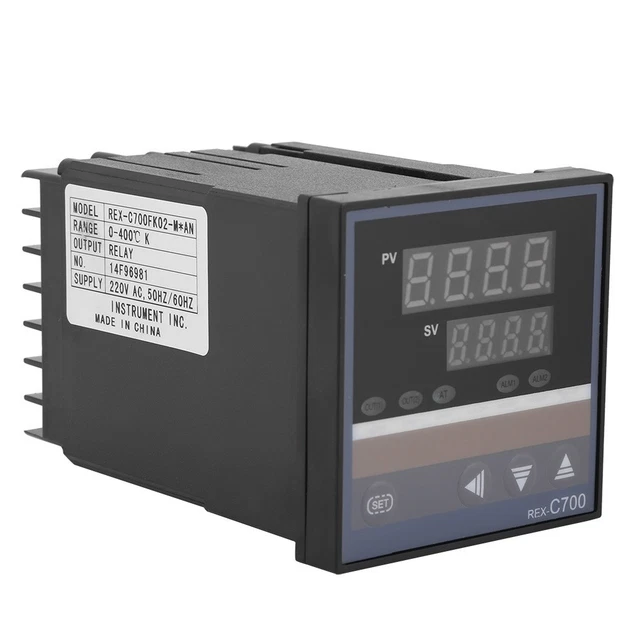 _REX-C700 0-400℃ Digital PID Temperature Controller Thermocouple Input Relay