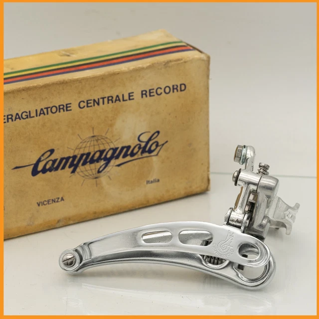 Dérailleur Avant Campagnolo Nuovo Record – Années 70 – Pour Vélo De Route Vintage – Fixation Collier