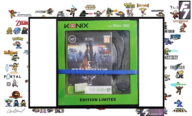 COFFRET KONIX BATTLEFIELD 3 + casque filaire XBOX 360° NEUF NEW VERSION FRANÇAIS EUR 99,99 - FR