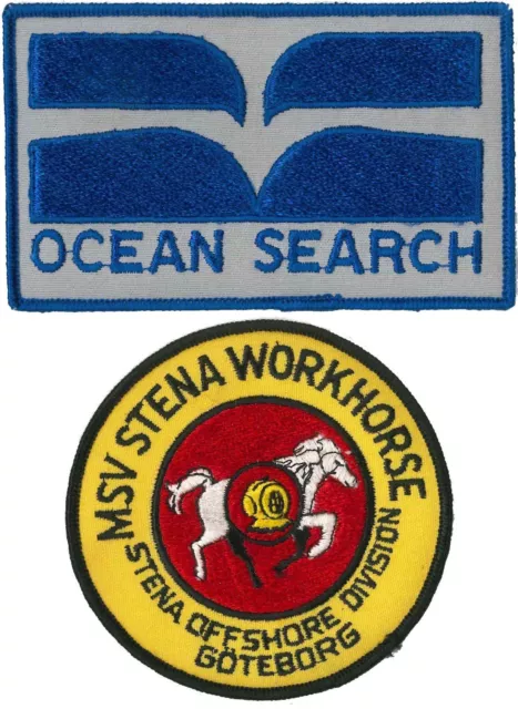 PATCH PAIR vtg Space Shuttle CHALLENGER STS-51L Search Operation NASA