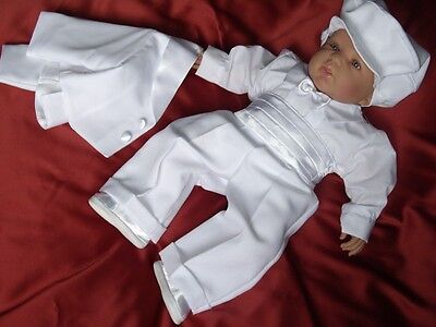 Taufanzug Smoking Bianco * fisso vestito Figlio dei fiori Battesimo * Bambini Tuta dolore ragazzo federale