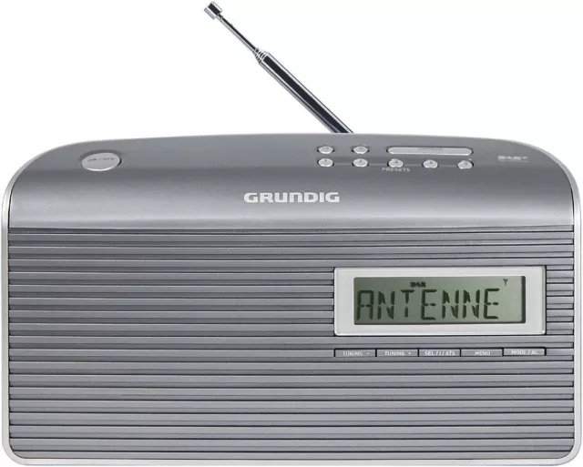 Grundig Music GS 7000 DAB+ UKW Radio grau/silber