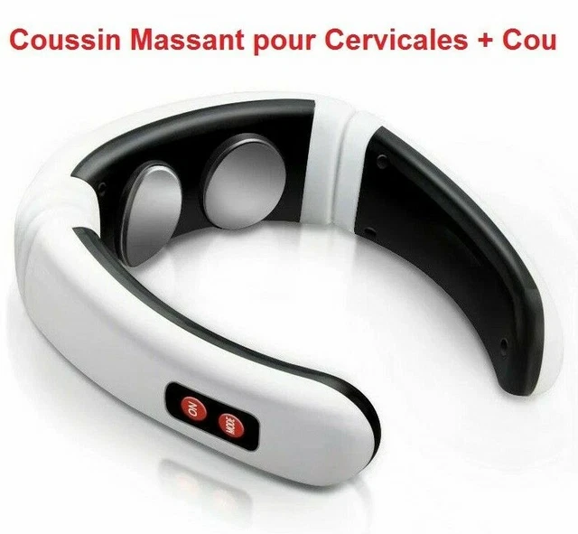 Coussin Massant Cervicales et Cou Relaxant + Soins de Santé NEUF FR