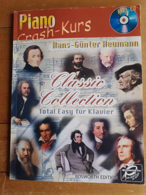 Klaviernoten: PIANO CRASH-KURS Classic Collection Total easy f. Klavier incl. CD