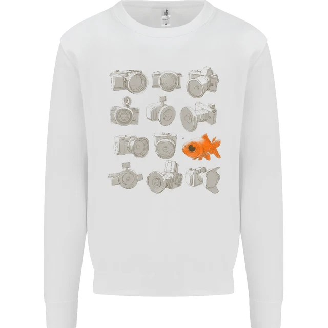 Fisheye Photography Funny Photographer Lens Kids Sweatshirt Jumper