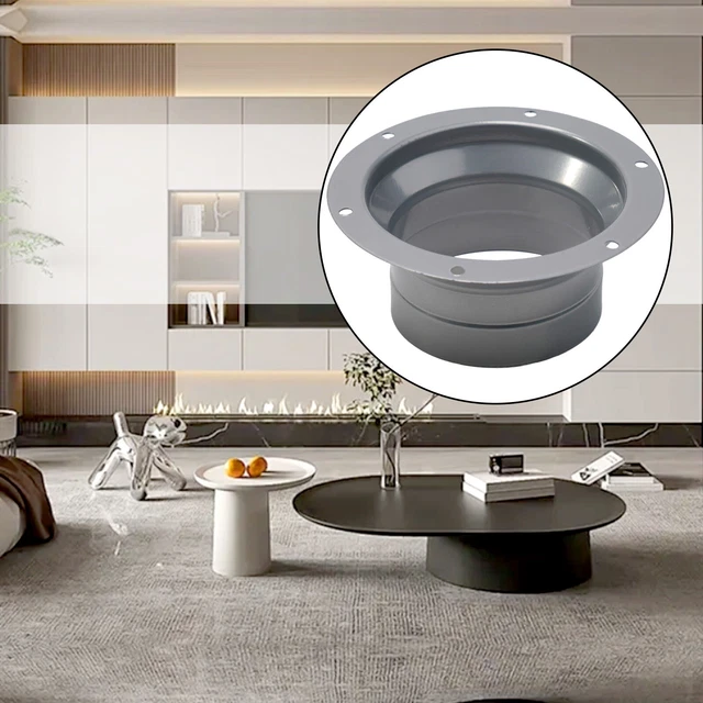 Bride D'aération En Aluminium Galvanisé 250 Mm - Pour Système D'évacuation D'air Et Conduit - Installation Facile Sans Perçage