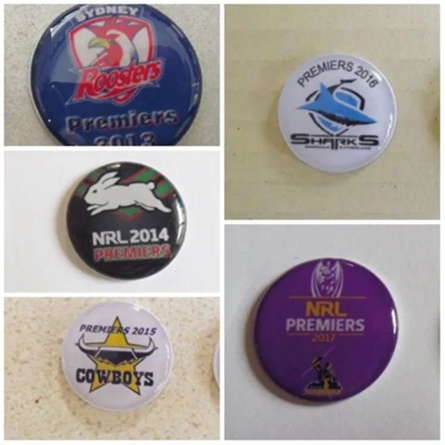 1 ONLY GOLF BALL MARKER THE PREMIERS - 1998 TO 2023 All Storm, Panthers, souths